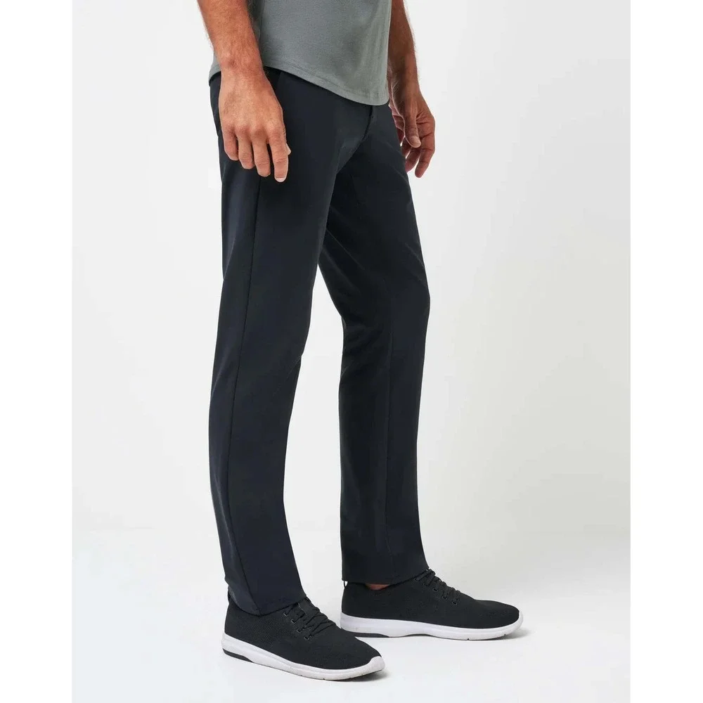 Travis Mathew Stretchknit Pant Men 34 Black Chino Midweight Workwear Weekends